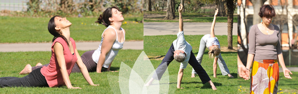 Cours de yoga en plein air au Parc Jourdan